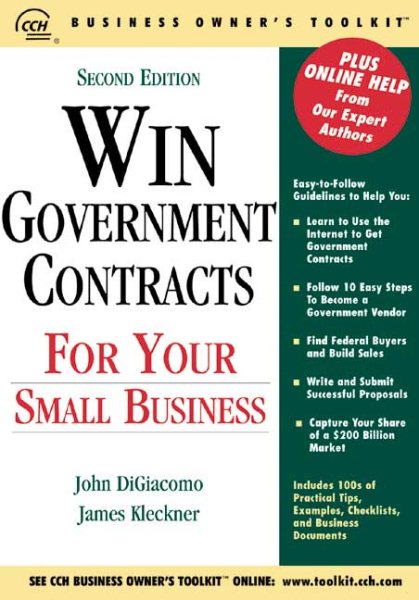 Win Government Contracts for Your Small Business (CCH Business Owner's Toolkit series) cover