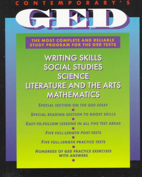 Contemporary's GED: The Most Complete and Reliable Study Program for the GED Tests cover