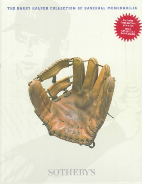 Barry Halper Collection of Baseball Memorabilia cover