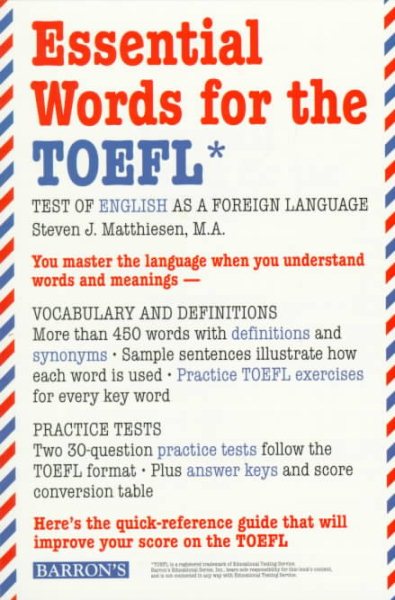 Essential Words for the Toefl cover