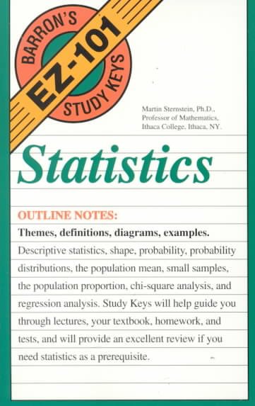 Statistics (Barron's EZ-101 Study Keys) cover