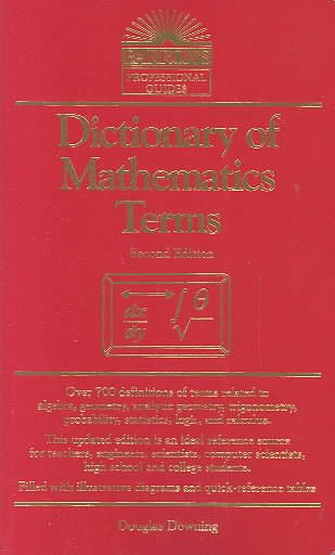 Dictionary of Mathematics Terms (Barron's Business Dictionaries) cover
