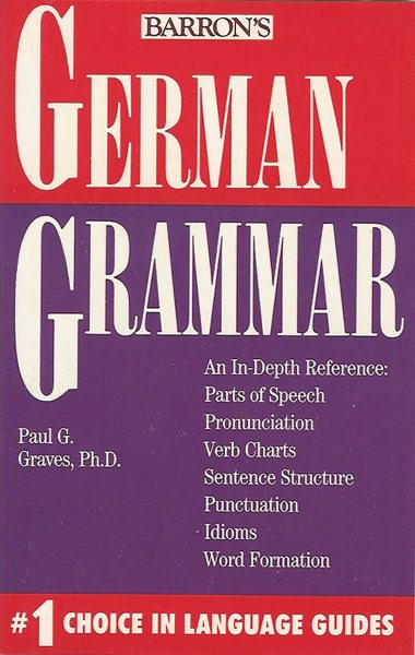 German Grammar (Barron's Grammar Series) cover