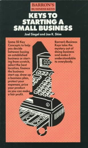 Keys to Starting a Small Business (Barron's Business Keys) cover