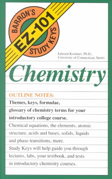Chemistry (Barron's EZ-101 Study Keys) cover