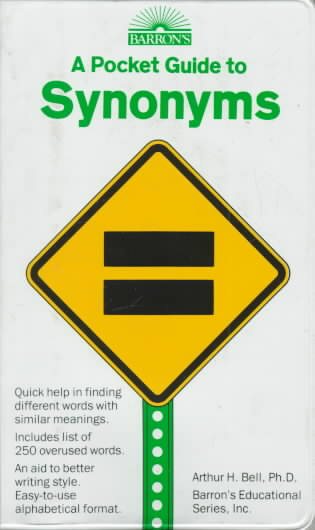 A Pocket Guide to Synonyms (Barron's Pocket Guides) cover