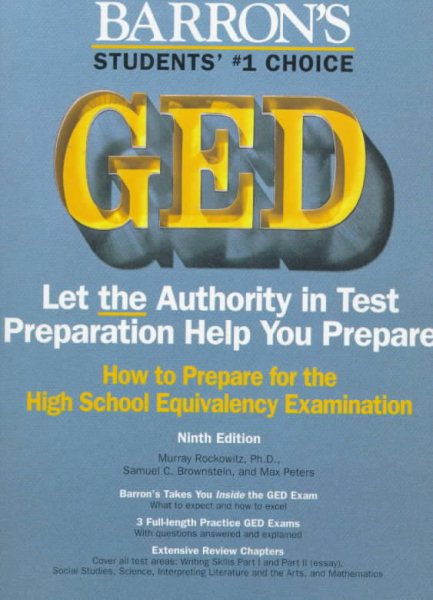 How to Prepare for the Ged High School Equivalency Examination (Barron's How to Prepare for the GED) cover