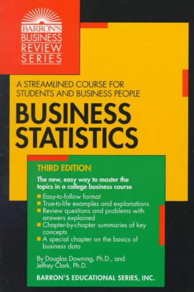 Business Statistics (Barron's Business Review Series) cover