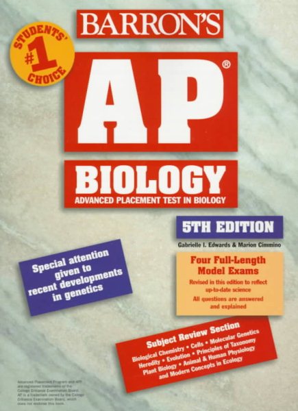 Ap Biology: Advanced Placement Test in Biology (5th ed) cover