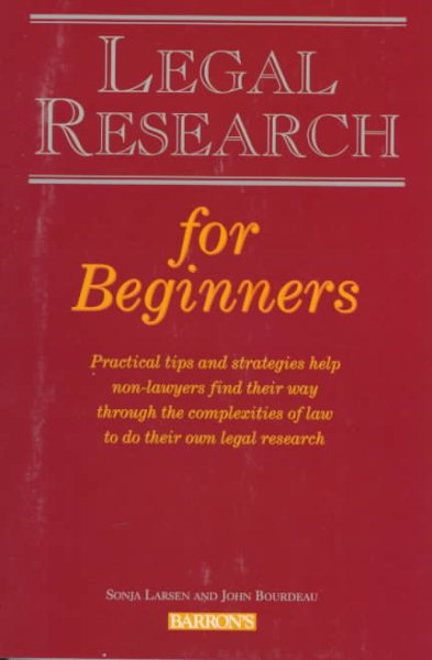 Legal Research for Beginners cover