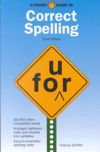 A Pocket Guide to Correct Spelling (Barron's Pocket Guides) cover