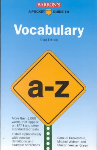 A Pocket Guide to Vocabulary (Barron's Pocket Guides)