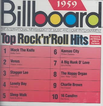 Billboard Top Rock'n'Roll Hits: 1959 cover