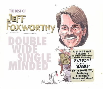 The Best of Jeff Foxworthy: Double Wide Single Minded (CD & DVD) cover