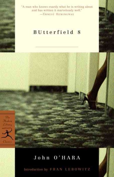 BUtterfield 8 (Modern Library Classics) cover