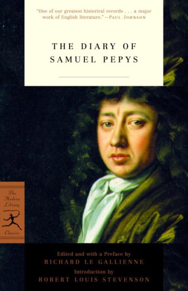 The Diary of Samuel Pepys (Modern Library Classics) cover