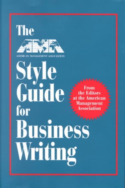 The AMA Style Guide for Business Writing cover