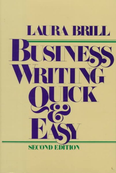 Business Writing Quick and Easy cover