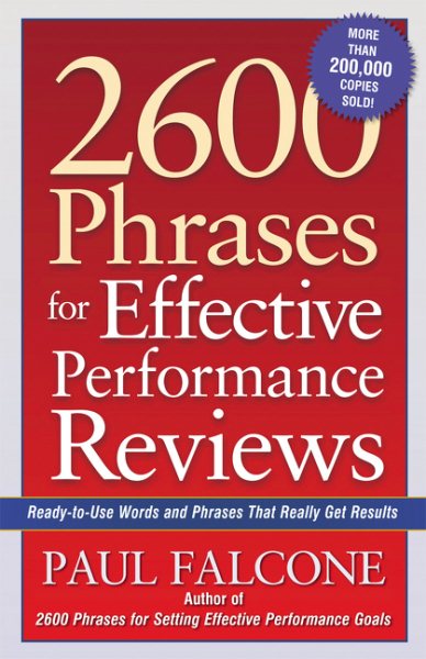 2600 Phrases for Effective Performance Reviews: Ready-to-Use Words and Phrases That Really Get Results cover