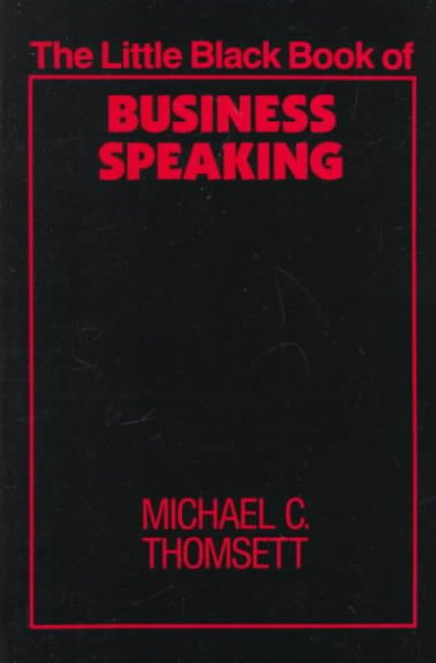 The Little Black Book of Business Speaking cover