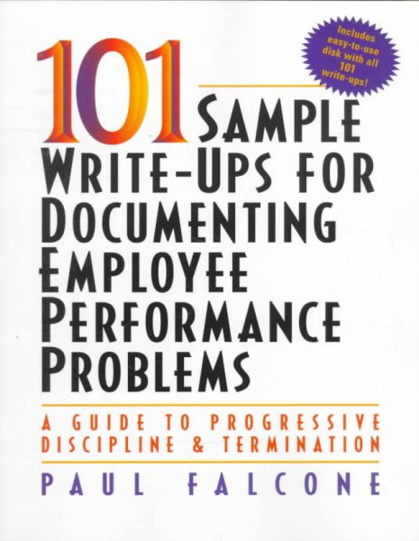 101 Sample Write-Ups for Documenting Employee Performance Problems cover