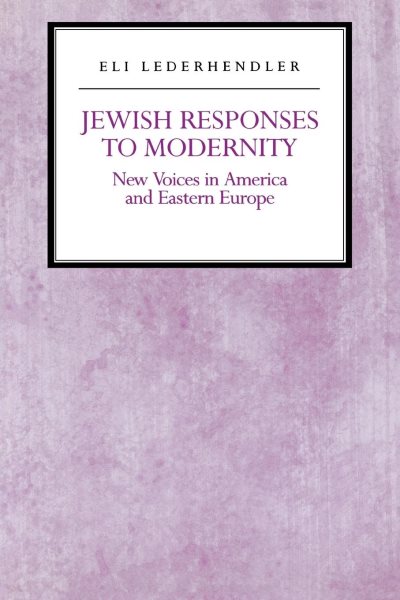 Jewish Responses to Modernity: New Voices in America and Eastern Europe (Reappraisals Jewish Social History, 7) cover
