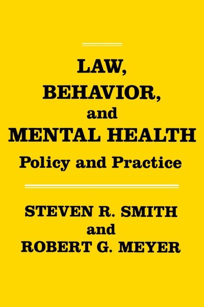 Law, Behavior, and Mental Health cover