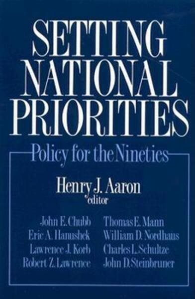 Setting National Priorities: Policy for the Nineties cover