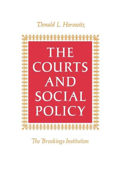 The Courts and Social Policy cover