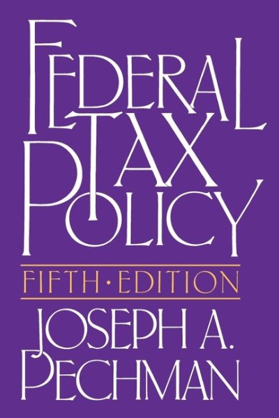 Federal Tax Policy (Studies of Government Finance) cover