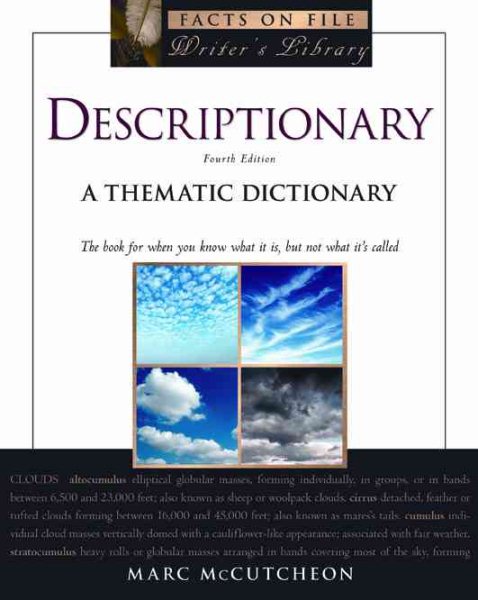 Descriptionary: A Thematic Dictionary (Writers Library) (Facts on File Writer's Library) cover