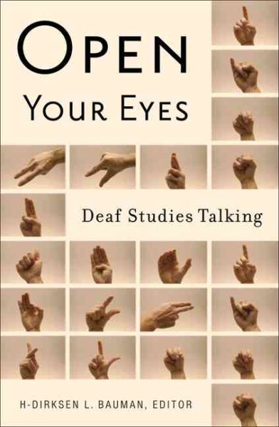 Open Your Eyes: Deaf Studies Talking cover