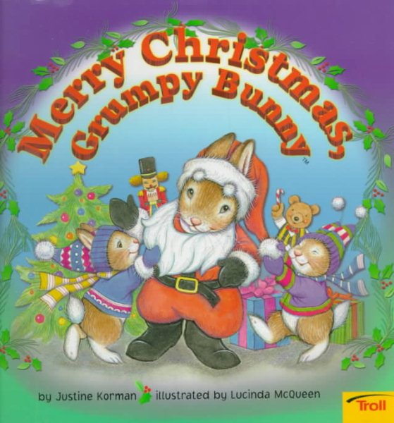 Merry Christmas Grumpy Bunny Hard Cover cover