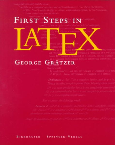 First Steps in LaTeX cover
