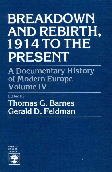 A Documentary History of Modern Europe cover