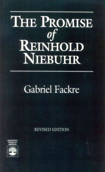 The Promise of Reinhold Niebuhr cover