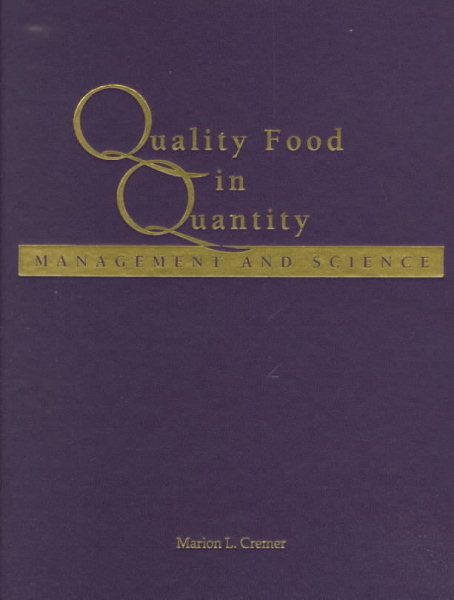 Quality Food in Quantity: Management and Science cover