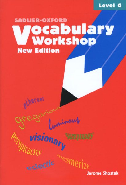 Vocabulary Workshop Level G Student 2005 cover