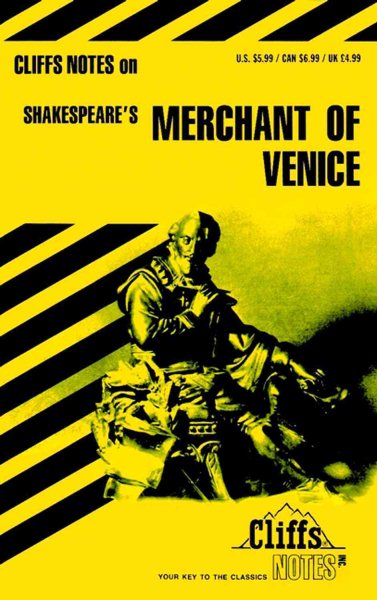 The Merchant of Venice (Cliffs Notes) cover