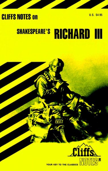Shakespeare's Richard III (Cliffs Notes) (Cliffsnotes Literature Guides) cover