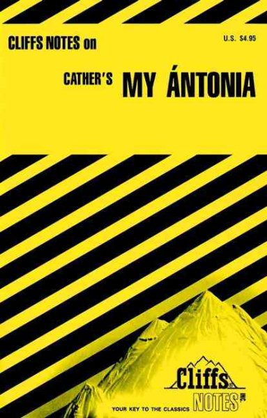 Cliffs Notes on My Antonia cover