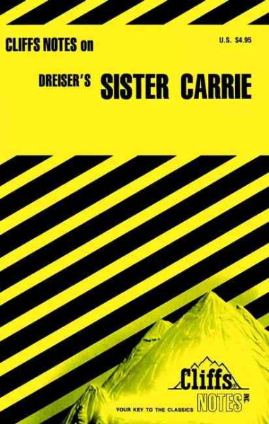 Dreiser's Sister Carrie (Cliffs Notes) cover