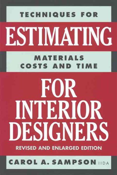Techniques for Estimating Materials, Costs, and Time for Interior Designers cover