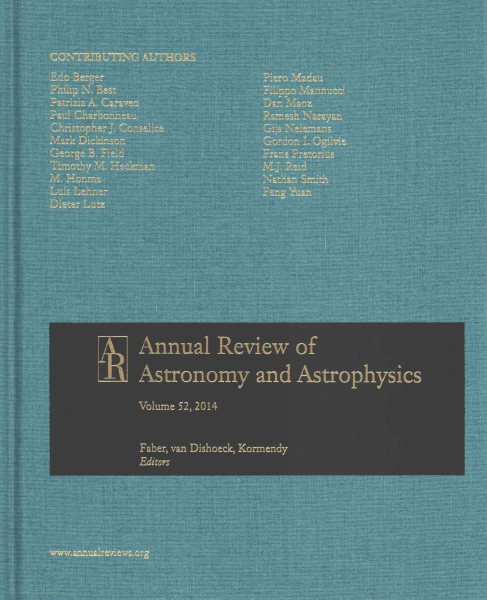 Annual Review of Astronomy and Astrophysics 2014 cover