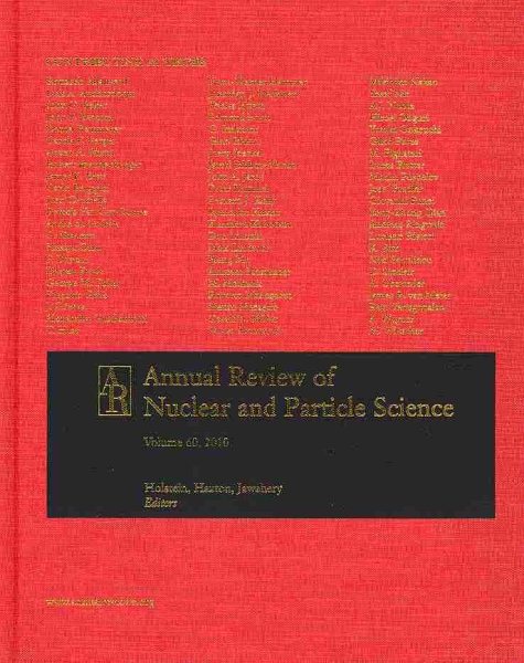 Annual Review of Nuclear and Particle Science 2010 cover