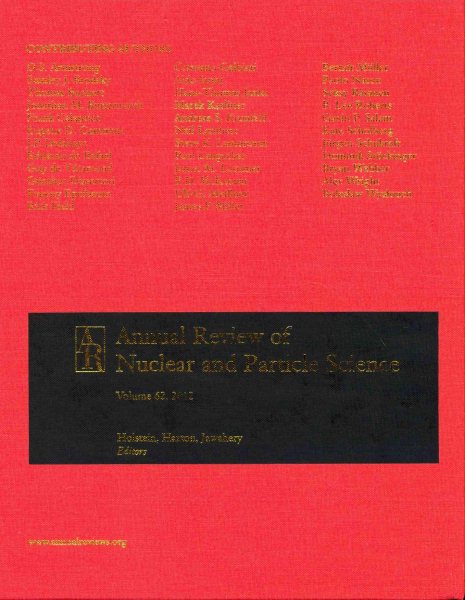 Annual Review of Nuclear and Particle Science 2012 cover