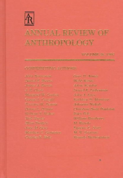 Annual Review of Anthropology: 1997: 26 cover
