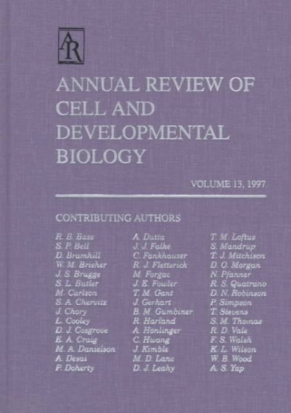Annual Review of Cell and Developmental Biology: 1997 (Annual Review of Cell & Developmental Biology) cover