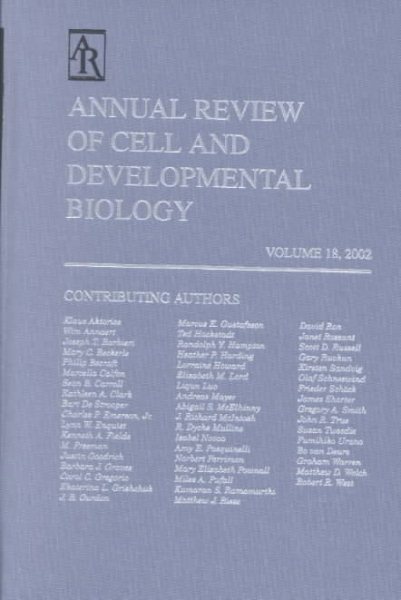 Annual Review of Cell and Developmental Biology: 2002 (Annual Review of Cell & Developmental Biology) cover