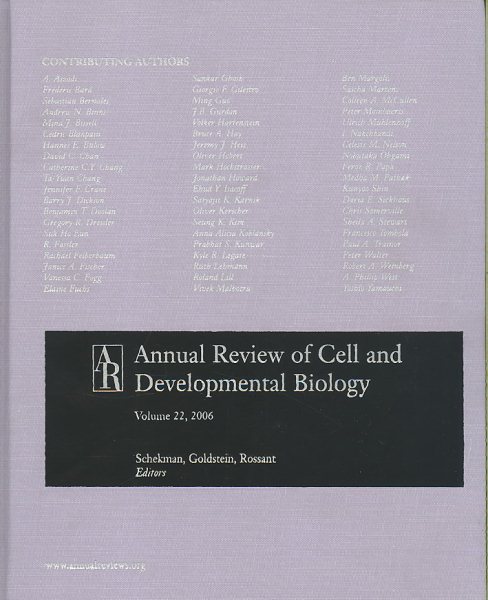 Annual Review of Cell and Developmental Biology w/ Online Access, Vol 22 cover